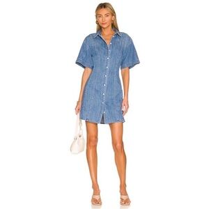 Frame Denim Blue Mini Dress